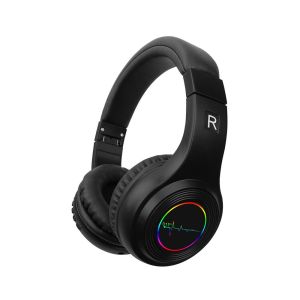 VJ011 Bluetooth V5.0 Wireless Stereo Headphone Headset with TF Card Supported, Aux input, Radio & 7 Color breath light (up to 9hrs playing time)