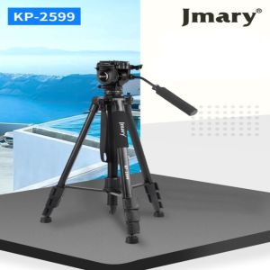 Jmary KP-2599 Professional Video Camera Tripod Monopod Aluminum Stand with Fluid Head for DSLR Camcorder Spotting Scope Mobile & Tab with Carry Bag