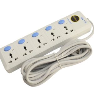 Kohinoor KN-115 5 Port 2500W 10A(max) 3 Meter Length Universal Authentic Extension Multiplug