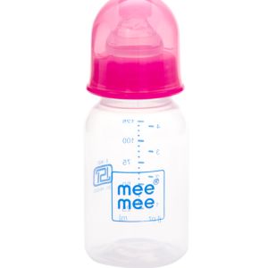 Mee Mee Easy Flo Premium Baby Feeding Bottle  Pink 125ml - MM-RP 4C (PK1)