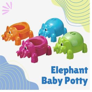 Baby Potty Trainer Elephant Shape with Lid/ Toilet Pots
