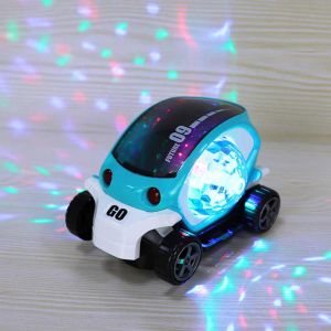 Didai 09 Future Omni-Directional Auto Turning Musical Stunt Car Toy for Kids (Rotate 360° with Flashing Light & Music)