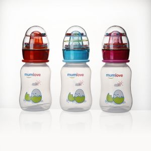 Mumlove Silicone Nipple Eco-Friendly Food Grade Ring Bell 150ml PP Feeding Baby Bottle
