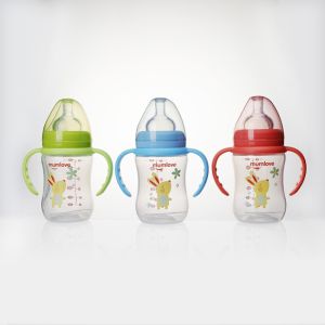 Mumlove Wide Neck PP Baby Bottle With Handle 'B6060-H' 180ml BPA Free