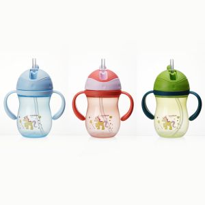 Mumlove Softy Straw Sipper Cup (1pc) 260ml, Baby Training Drinking Cup with Handle (C9204)