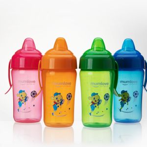 Mumlove Silicone Suction Nozzle 300ml Baby Sippy Cup, Bottle for Drinking Water