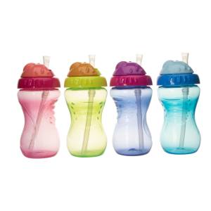 Mumlove Rotational Baby Straw Cup (1pc) 300ml, Baby Training Drinking Spout Bottles - BPA Free