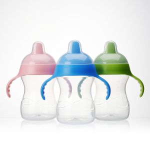 Mumlove Silicone Sippy Cup 270ml with Handle Baby Bottle - BPA Free