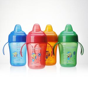 Mumlove Silicone Suction Nozzle 240ml Baby Sippy Cup with Handle, Bottle for Drinking Water