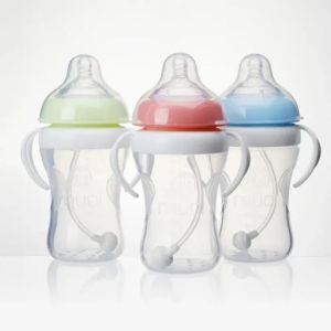 Babies Milk Feeding (BPA Free) PP Eco-friendly Food Grade 270 ml Calabash Bottle with Silicone Nipple