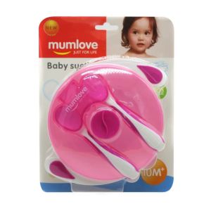 Mumlove Baby Suction Bowl With Spoon And Fork D6313