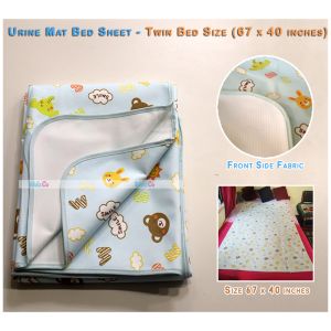 Baby Urine Mat Water Resistant Fabric Dry Sheet Twin Bed - Size 67 x 40 Inches