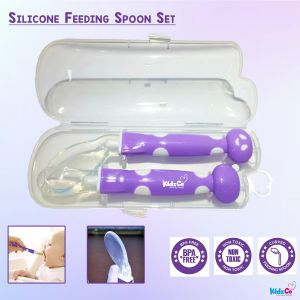 Newborn Silicone Feeding Spoon Set - 2 pcs