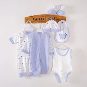 Cozykids Baby Newborn Unisex Clothes Set (8 Pcs) for 0-3 months