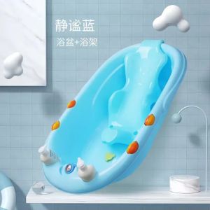 CozyKids - Baby Colorful Bathtub With Comfortable Seat & 2 Pcs Shampoo Bottle + Water Temperature Machine