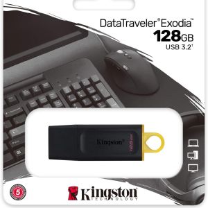 Kingstone 128GB USB 3.2 Gen 1 Speeds Genuine Pendrive