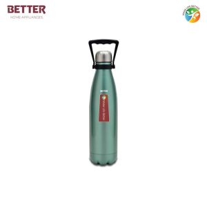 Better Cola WATER Bottle | Vacuum Insulated Flask Water bottle, 500ML, Metallic Green