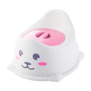 Baby Potty Toilet Trainer Seat with Lid & Backrest Cute Pot for Kids for 12M+