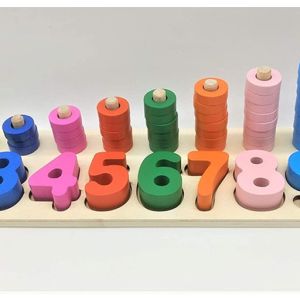 Digital Logarithmic Plate Educational Wooden Toy
