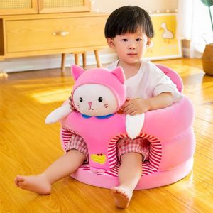 Baby's Cute Mickey Mouse Cartoon Plush Toys Support Chair Infant Learning To Sit Removable & Washable Baby Soft Seats Sofa
