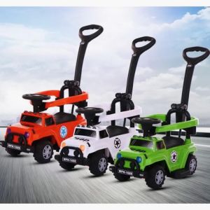 Cozykids - Kids Handle Push Jeep Toldder And Ride On Toy