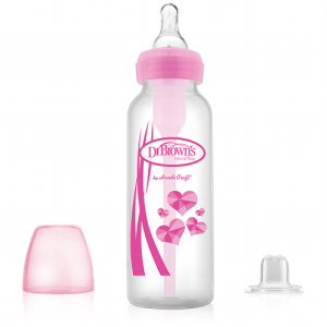 Dr. Brown's Options+ Narrow Bottle to Sippy Baby Bottle Start Kit, Pink, 8 oz/250ml - SB8191-p3