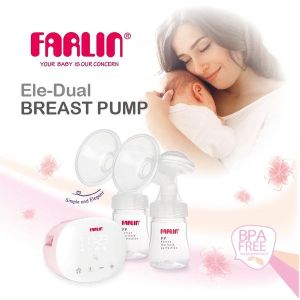 Farlin Ele-Dual Electric Breast Pump ( Free 4 pcs Milk Storage Bottle)