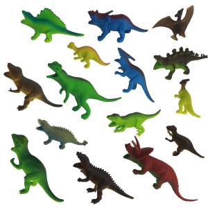 Set of 15 Realistic Dinosaurs Figures Jurassic World Educational Learning Best Material Toys for Children & Birthday Gift