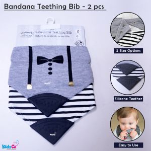 Baby Bandana Teething Bib - 2 Pcs