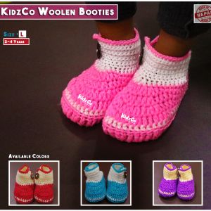 KidzCo Woolen Booties - 2 - 4 years, Large