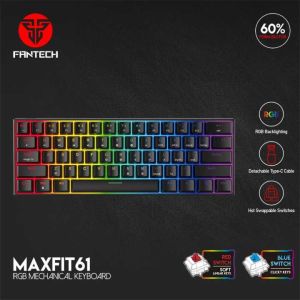 Fantech MK857 RGB Mechanical Keyboard (BLACK)/(BLUE SWITCH )