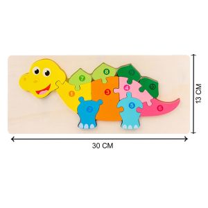 Cute Baby Colorful Wooden Tortoise Shaped Puzzle, Numerical Number (1-10) Early Learning & Education Cognition Toys Jigsaw Montessori Puzzle for Kids