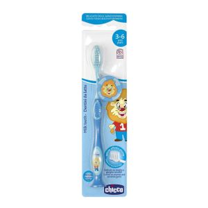 Chicco Blue Milk Teeth Toothbrush 3Y-6Y(8058664161478)