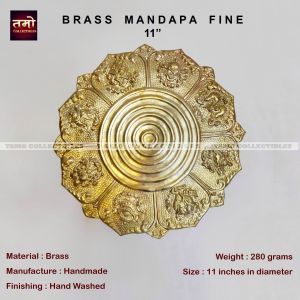 Brass Mandapa Fine 11″