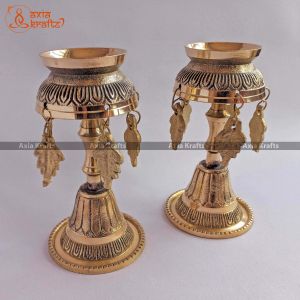 Brass Oil Lamp also known as Panas (Set of 2), 5.31 inches