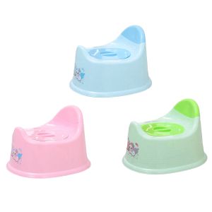 Cartoon Print Portable Baby Potty Toilet Trainer Seat with Lid & Backrest Pot for Kids