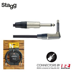 Stagg NGC6PLR Guitar Instrument Cable, 6m