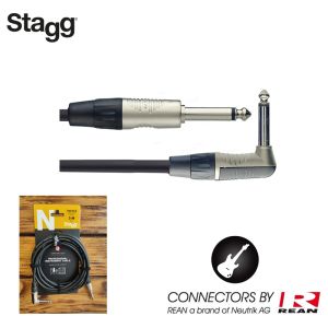 Stagg NGC3PLR Guitar Instrument Cable, 3m