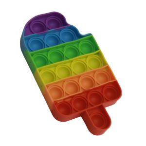 Icecream Shape Push Pop Pop Colorful Bubble Fidget Popit Toys for Kids