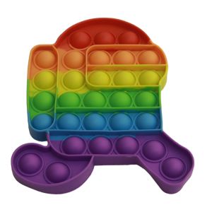 Robert Shape Push Pop Pop Colorful Bubble Fidget Popit Toys for Kids