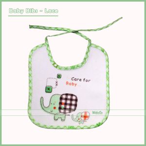 KidzCo Infant Baby Bib with Lace (Pack of 3)