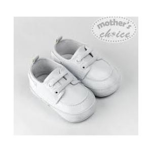Mother's Choice Infant Baby Soft Sole Shoes (White/ It11564)