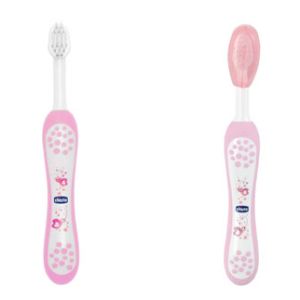 Chicco Pink Toothbrush 6M-36M (8058664147670)