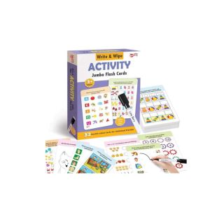 Write And Wipe Activity Jumbo Flash Cards For Kids