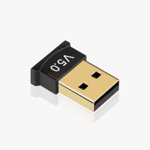 Bluetooth CSR 5.0 USB Dongle Adapter for Windows 10, 8, 7, XP, Support BT Headphones/Speakers/Mouse etc.