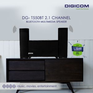 DIGICOM 2.1 channel Bluetooth Multimedia Speaker DG-T550BT