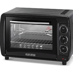 Black+Decker 35L Double Glass Toaster Oven with Rotisserie TRO35RDG-B5