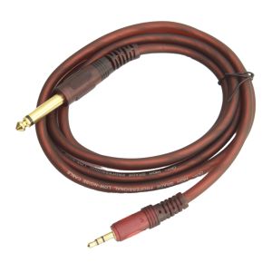 6.35mm '1/4 inch' Male Mono Plug to 3.5mm Male TRS Stereo Professional Audio Jack 1.5M Cable