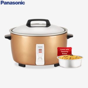 Panasonic 3.2Ltr. Drum Cooker with Double Heating Coil and Warmer (Metallic Gold) SR-932D