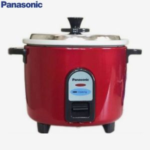 Panasonic 1.8Ltr. Drum Cooker with Anodized Aluminum Pan (Metallic Burgundy) SR-WA18 (GE9)